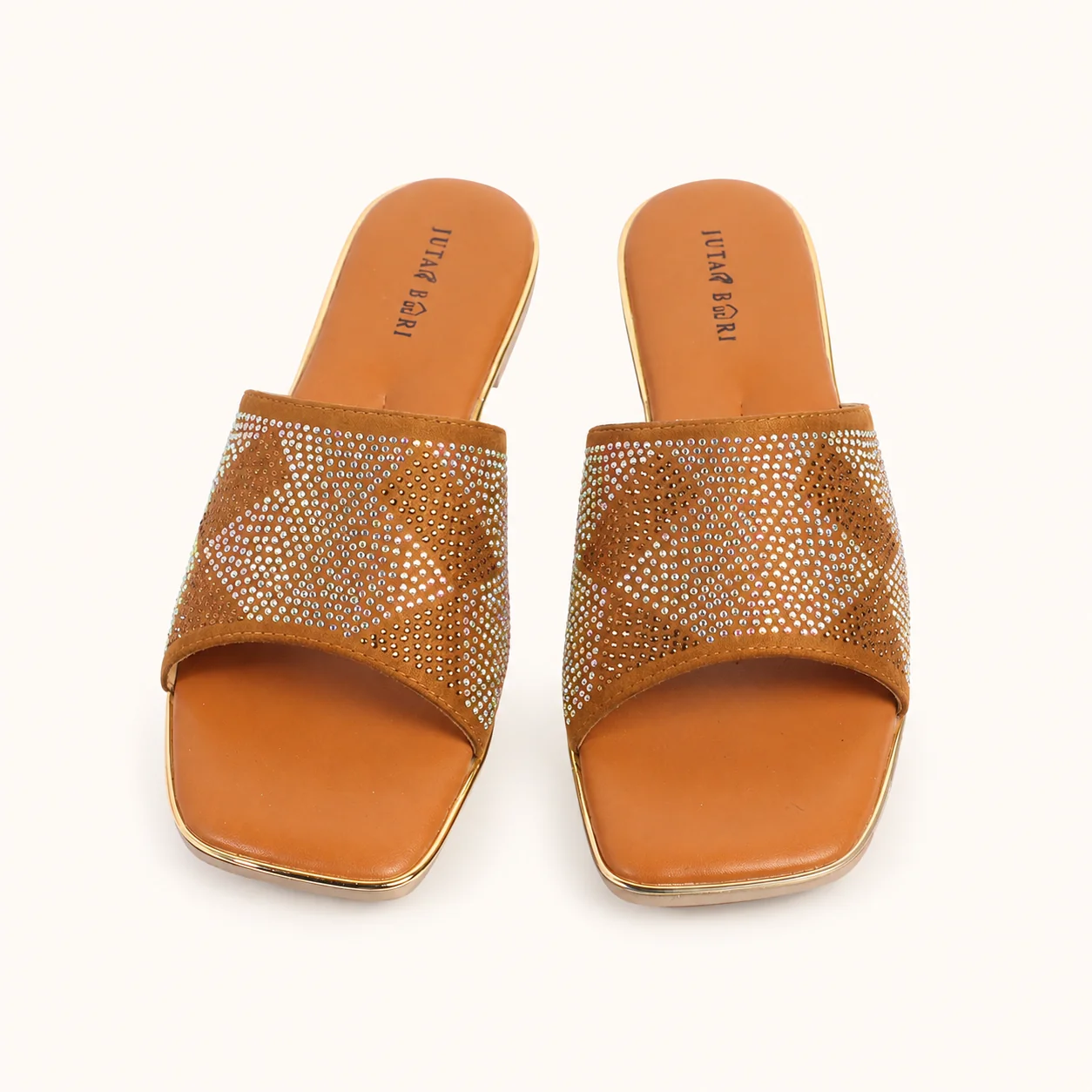 CRYSTAL SLIDE SANDALS